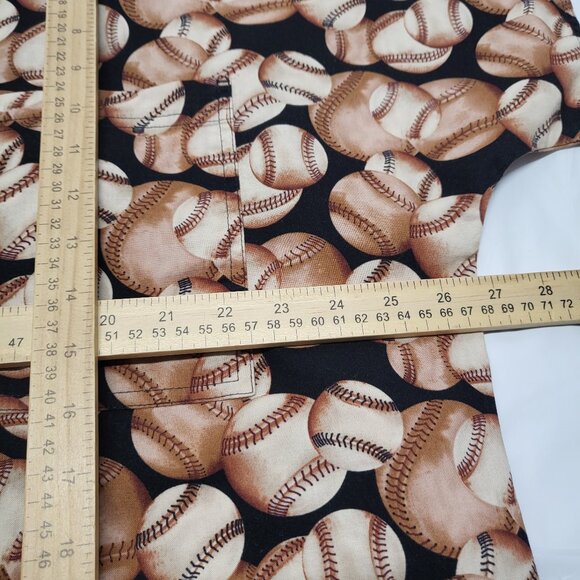 Vintage SCRUBS Medical Top Baseball Print Short Sleeve Relaxed Fit Cotton - Picture 10 of 11